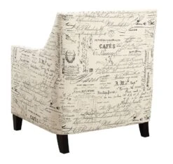 Erica Accent Chair W/ Ottoman (French Script) 19 Erica Accent Chair W/ Ottoman (French Script) -Chairs Sales Store UER636100CA chair 2