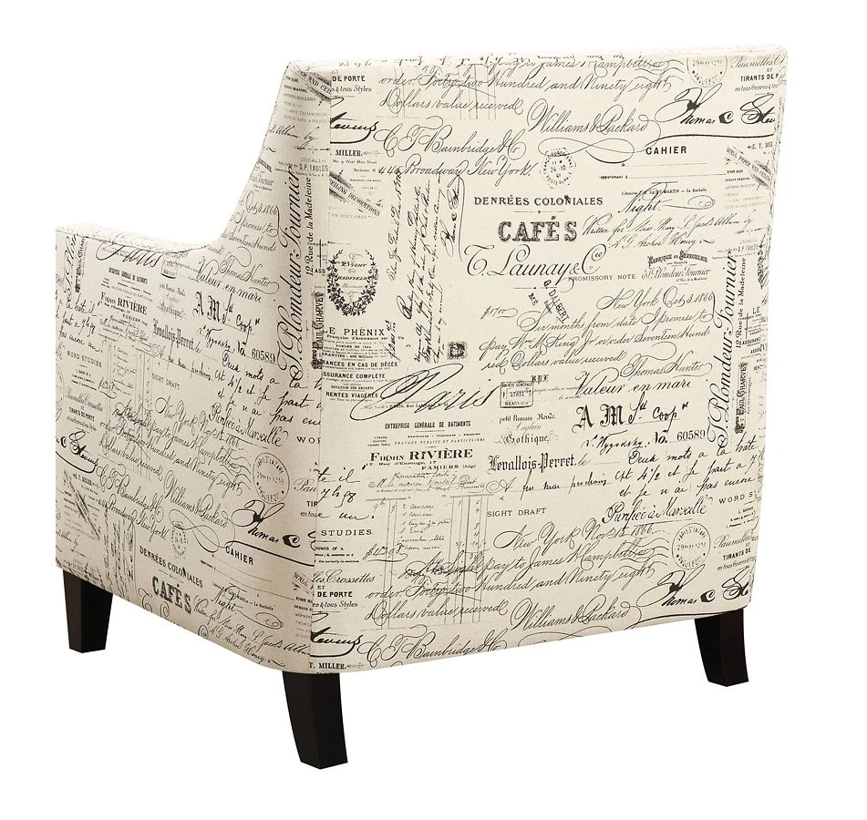 Erica Accent Chair W/ Ottoman (French Script) 7 Erica Accent Chair W/ Ottoman (French Script) - Image 5