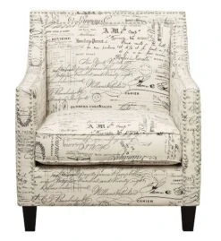 Erica Accent Chair W/ Ottoman (French Script) 20 Erica Accent Chair W/ Ottoman (French Script) -Chairs Sales Store UER636100CA chair 3