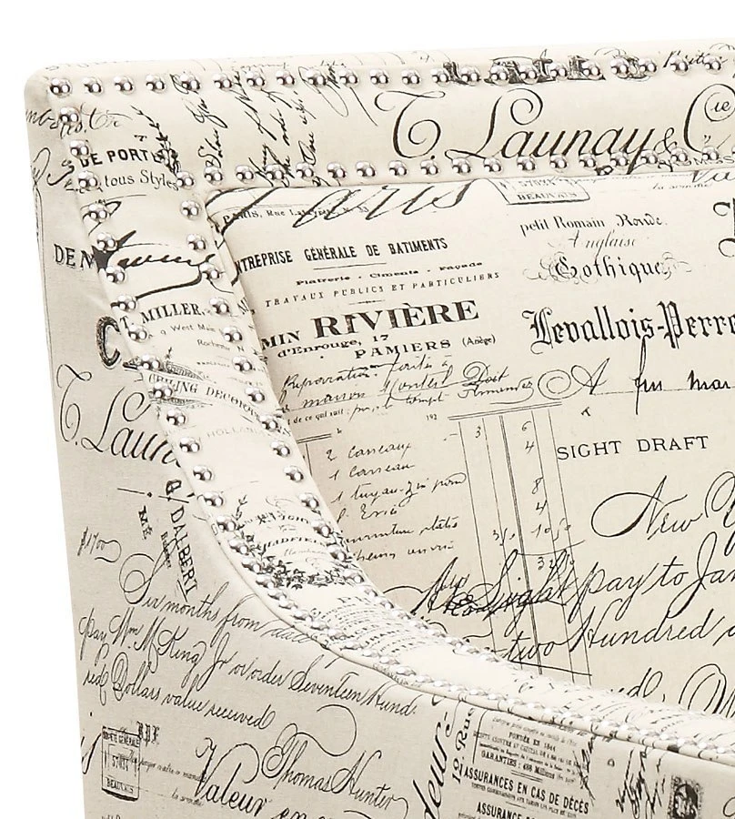 Erica Accent Chair W/ Ottoman (French Script) 11 Erica Accent Chair W/ Ottoman (French Script) - Image 9