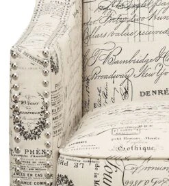 Erica Accent Chair W/ Ottoman (French Script) 24 Erica Accent Chair W/ Ottoman (French Script) -Chairs Sales Store UER636100CA chair 6