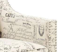 Erica Accent Chair W/ Ottoman (French Script) 25 Erica Accent Chair W/ Ottoman (French Script) -Chairs Sales Store UER636100CA chair 7