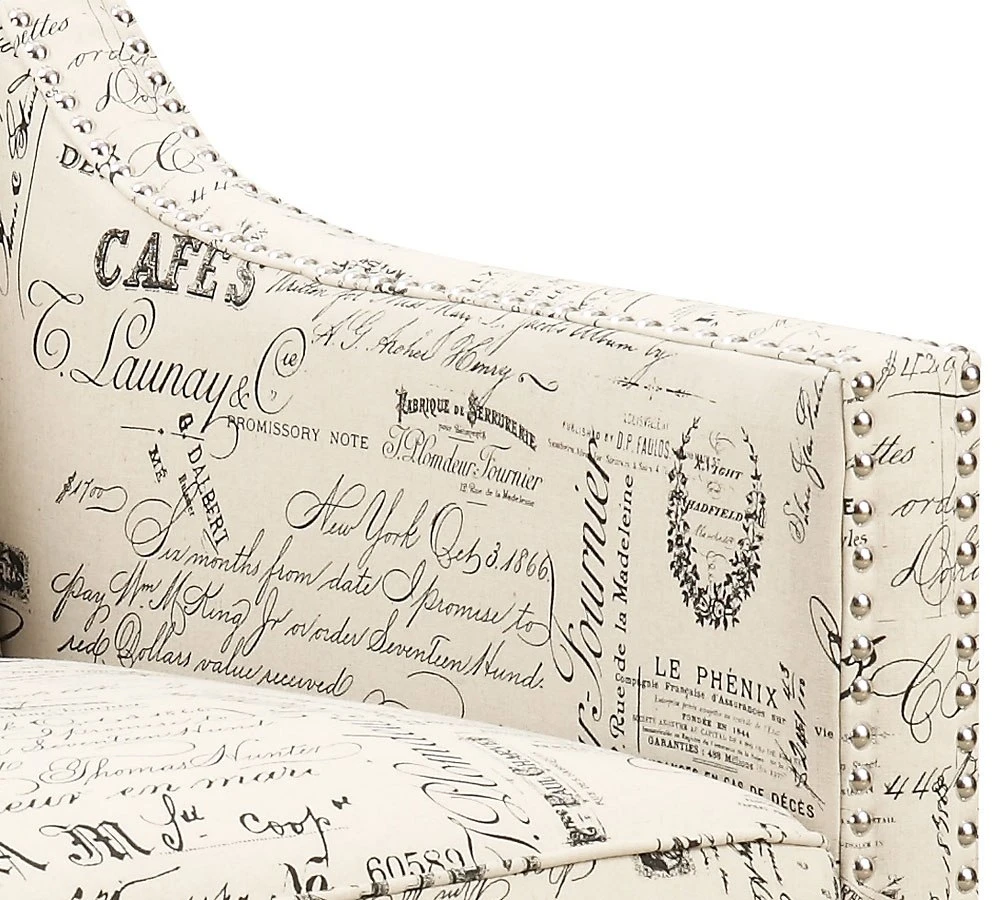 Erica Accent Chair W/ Ottoman (French Script) 13 Erica Accent Chair W/ Ottoman (French Script) - Image 11