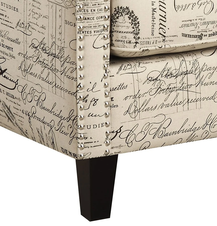 Erica Accent Chair W/ Ottoman (French Script) 14 Erica Accent Chair W/ Ottoman (French Script) - Image 12