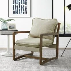 Spitfire Espresso Wood Trim Chair (Fawn)