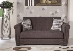Victoria Love Seat Sleeper (Andre Dark Brown) -Chairs Sales Store VICTORIA 0632D LS loveseat 5