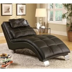 Contemporary Chaise (Black)