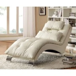 Contemporary Chaise (White)